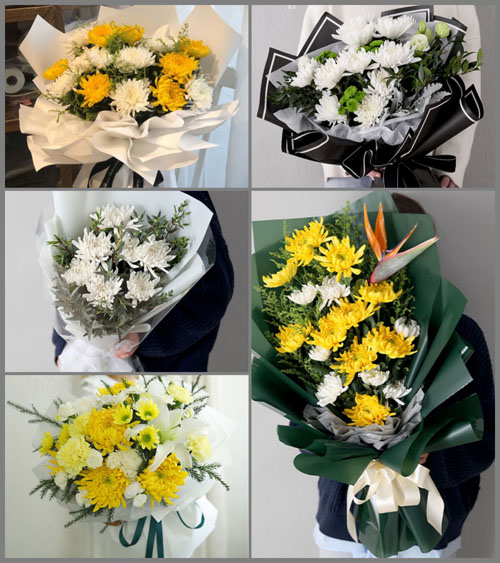 安徽滁州市明光市潘村镇潘村村白事花束代送